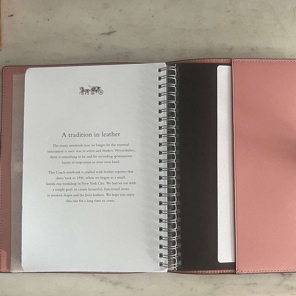 Coach Pink Notebook - Picture 5 of 6